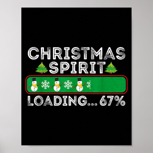 Poster Natal Srit Carregando 67 Seis Sete Meme Engraçado  (Frente)
