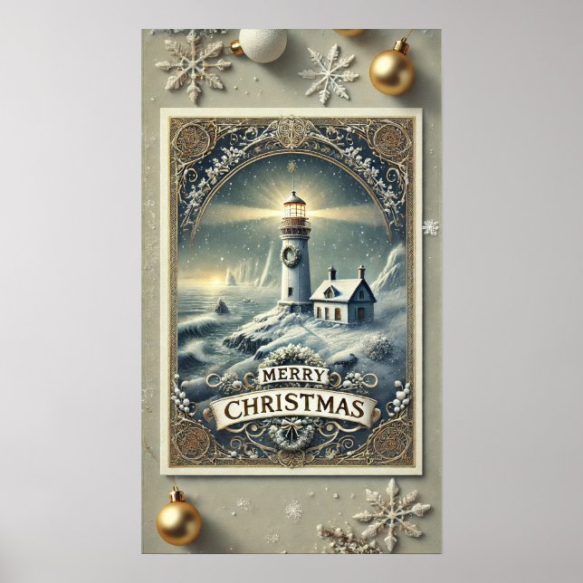 Poster natal vintage (Frente)