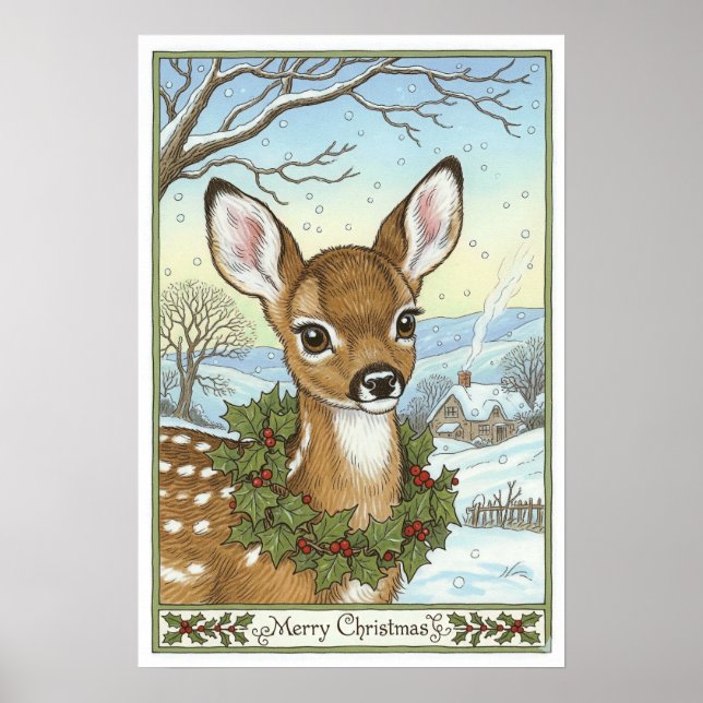 Poster natal vintage (Frente)