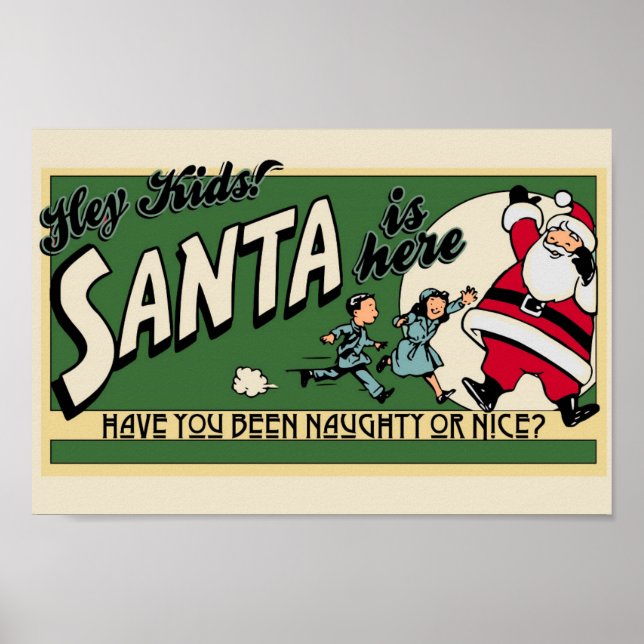 Poster natal vintage (Frente)