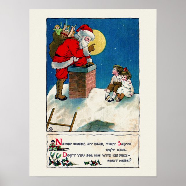 POSTER natal vintage (Frente)
