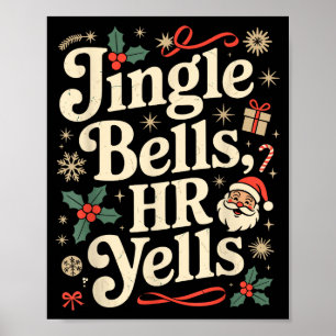 Poster Natal Vintage Sarcástico Retro Violação de RH Fora
