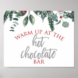 Poster Natal Winter Onederland Chocolate Quente