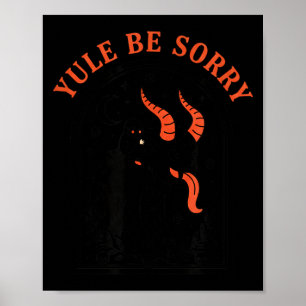Poster Natal Yule Seja Triste Krampus, Krampus Negro Diab