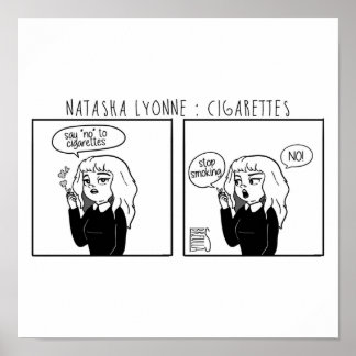 Poster Natasha Lyonne fumando