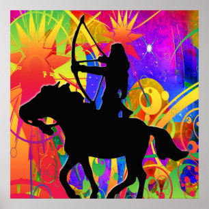 Poster Native American Hunter