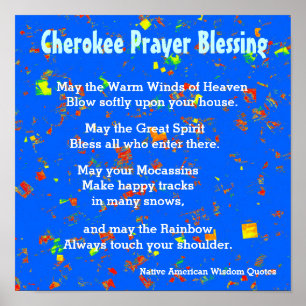 Poster Native American Wisdom cita