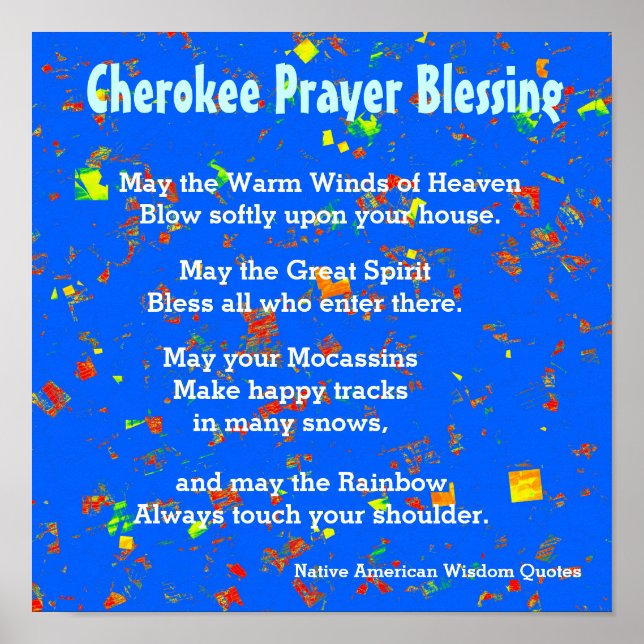 Poster Native American Wisdom cita (Frente)