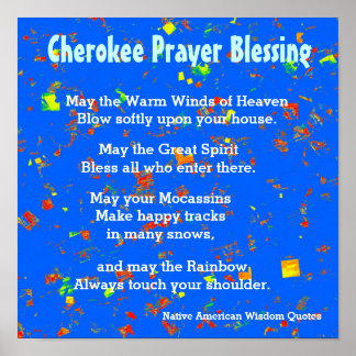 Poster Native American Wisdom cita