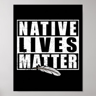 Poster Native Lives Native American Day Gear S Indígenas
