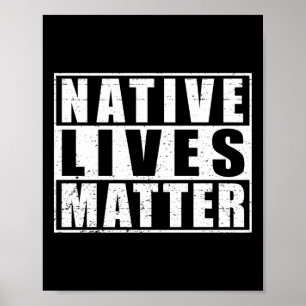 Poster Native Lives Native American Day Gear S Indígenas