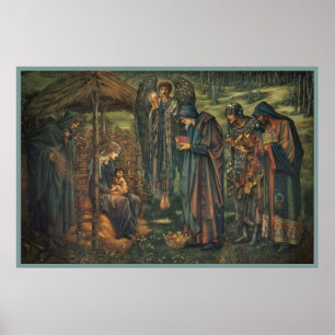 Poster Natividade A Estrela de Belém Menino Jesus e Anjo