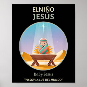 Poster Natividade Baby Jesus - Luz Do Mundo _ El Niño