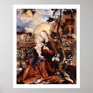 PÓSTER NATIVIDADE COM LÍRIOS BRANCOS - MAGIA DO NATAL