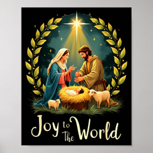 Poster Natividade De Natal Nascimento Cristão De Jesus Al