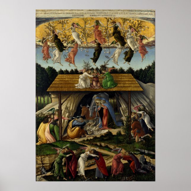 Poster Natividade Mística por Sandro Botticelli (Frente)