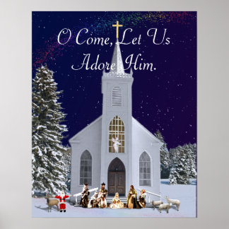 Póster Natividade na Igreja