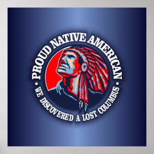 Póster Nativo americano orgulhoso 2