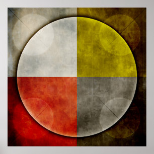 Poster Nativo Americano Sagrado Hoop