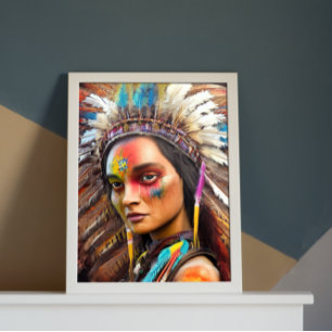 Poster nativo americano Sioux