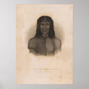 Póster Nativo, Terra del Fuego, Argentina e Chile