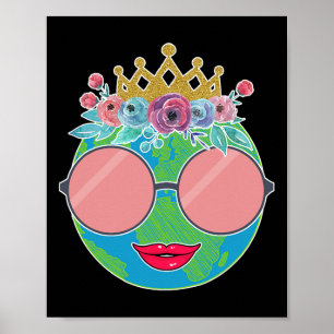 Poster Nature Crown Mulheres Flores Meninas Crianças Dia