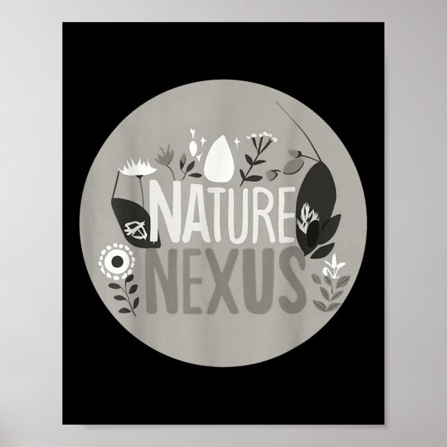 Poster Nature Nexus - Harmonia Natureza Para O Ambiente P (Frente)