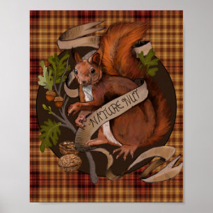 Poster Nature Nut Squirrel