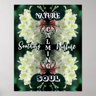 Poster Nature Soul Azalea Abstrato Inspirational