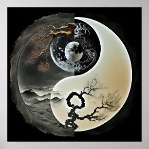 Poster Nature Yin e Yang