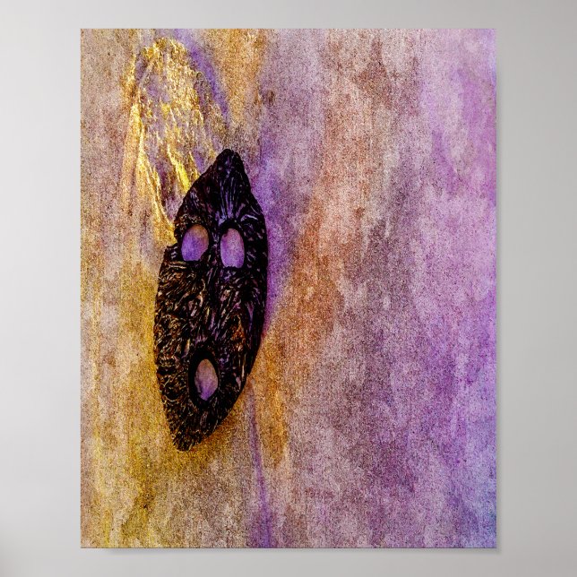 Poster Nature's mask on the beach  (Frente)