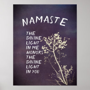 Poster natureza art zen Namastasasasaspas decor