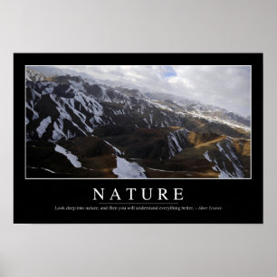 Póster Natureza: Citações inspiradas