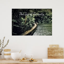 Poster Natureza da Água Inspirada Motivou Serenidade da A