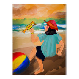 Póster Natureza de tendências para as mulheres e as aves