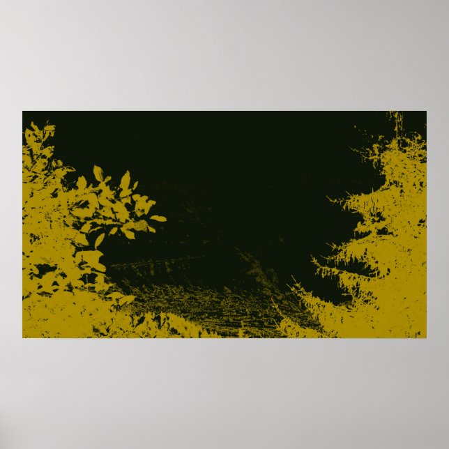 Poster Natureza Dourada (Frente)