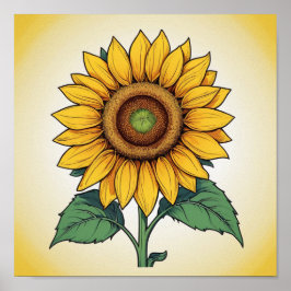 Poster Natureza e Parede Floral, Prina Botânica Serene