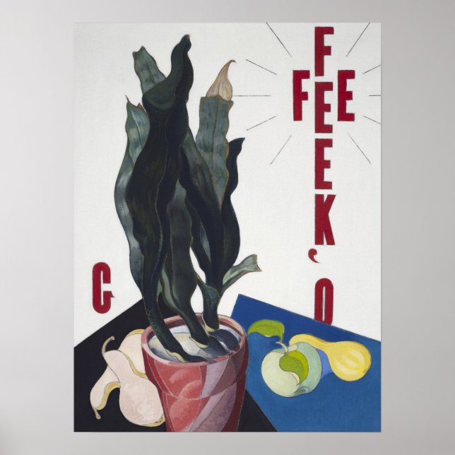 Poster Natureza em forma, O'Keeffe por Charles Demuth (Frente)