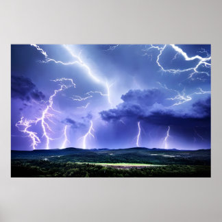 Poster Natureza Intensa | Tempestade de raios