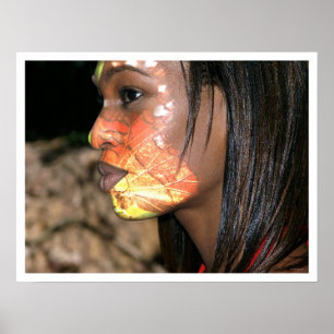 Póster natureza modelo