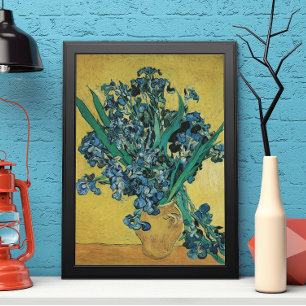 Poster Natureza-morta com Íris em um Vaso por Vincent van
