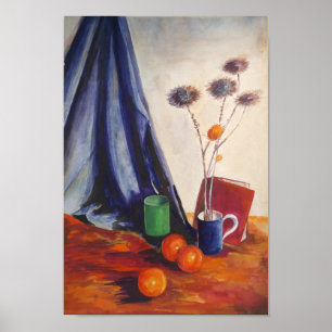 Poster Natureza Morta com Laranjas e Jarro – Arte de Pare