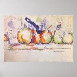 Póster Natureza Morta com Panela por Paul Cezanne