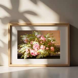 Poster Natureza-morta floral, Raoul M. De Longpré 