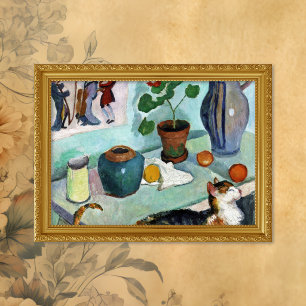Poster Natureza Morta Gato August Macke