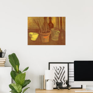 Póster Natureza Morta Pincéis numa Vaso Vincent van Gogh