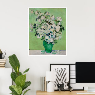 Poster Natureza Morta Rosas em um Vaso por Vincent van Go