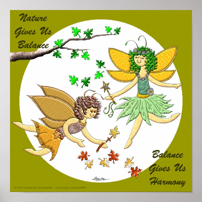 Póster Natureza Nos Dá Equilíbrio (Frente)