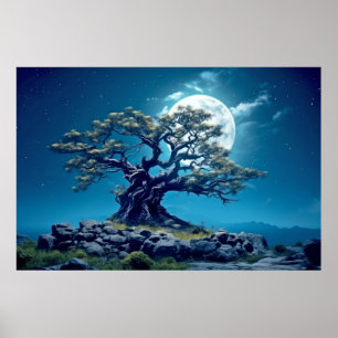 Poster Natureza Tranquila Da Vida Em Árvore
