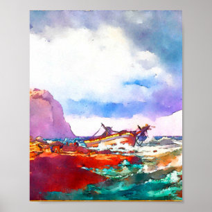 Poster Naufrágio na costa da Noruega